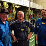 Chevron machinists repair kennels at Milo Foundation Chevron machinists repair kennels at Milo Foundation