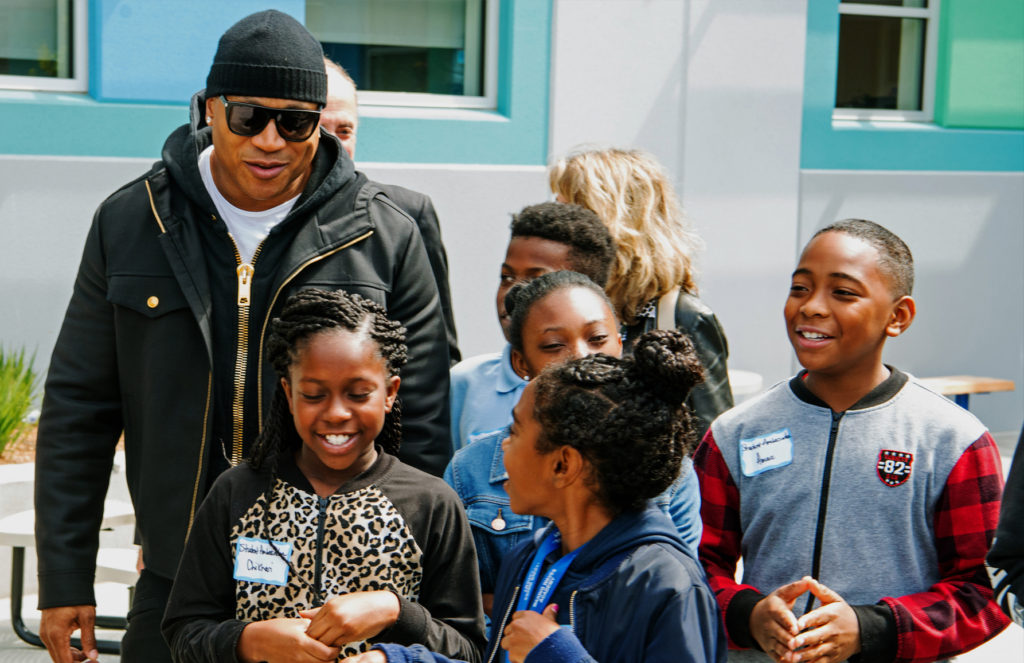 LL Cool J visits Making Waves Academy in Richmond