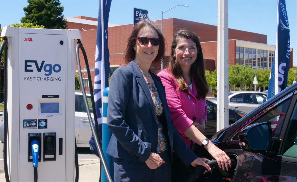 Richmond celebrates new EVgo fast-charging hub at Civic Center