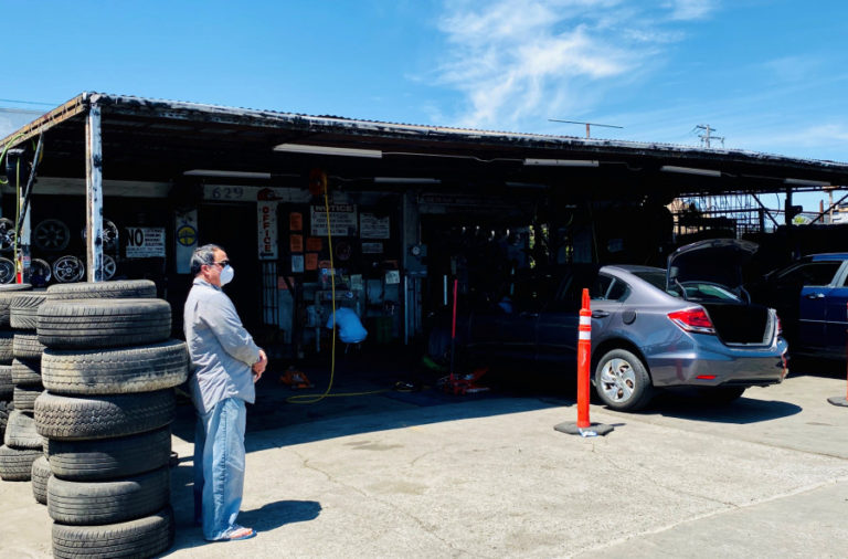 Richmond auto shop offering free flat tire repairs for healthcare