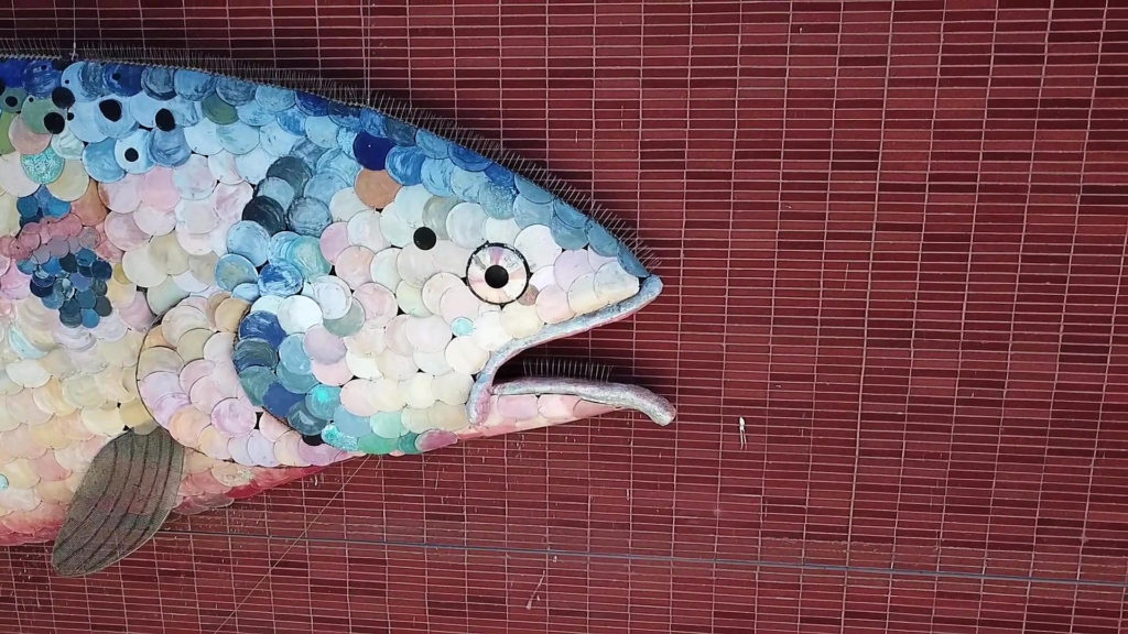 What's up with the fish? Virtual tour details Civic Center public art