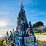 Beer Can Monolith pops up atop Point Potrero (Photo credit: Kathy Chouteau