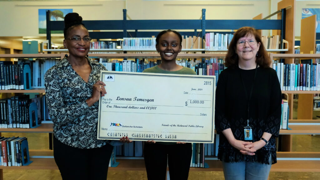 Lensaa Temesgen earns Richmond Public Library college scholarship