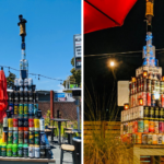 Beer Can Monolith creator unveils new pyramids in Richmond, Albany