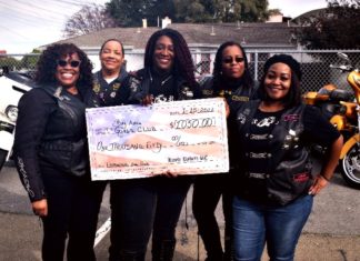 All-female motorcycle club roars into Richmond to donate to youth center All-female motorcycle club roars into Richmond to donate to youth center