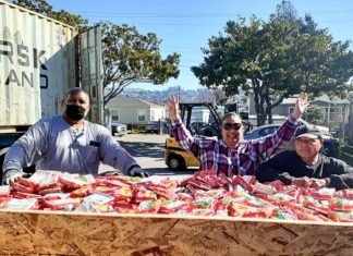 Shipping container filled with supplies departs Richmond for Tonga Shipping container filled with supplies departs Richmond for Tonga
