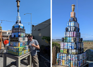 Beer Can Monolith creator updates Richmond artworks for 420 Day Beer Can Monolith creator updates Richmond artworks for 420 Day