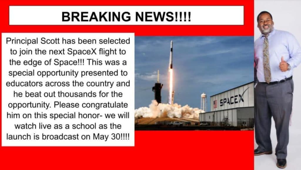 Elon Musk to send Richmond principal into space? Only on April Fool’s Day