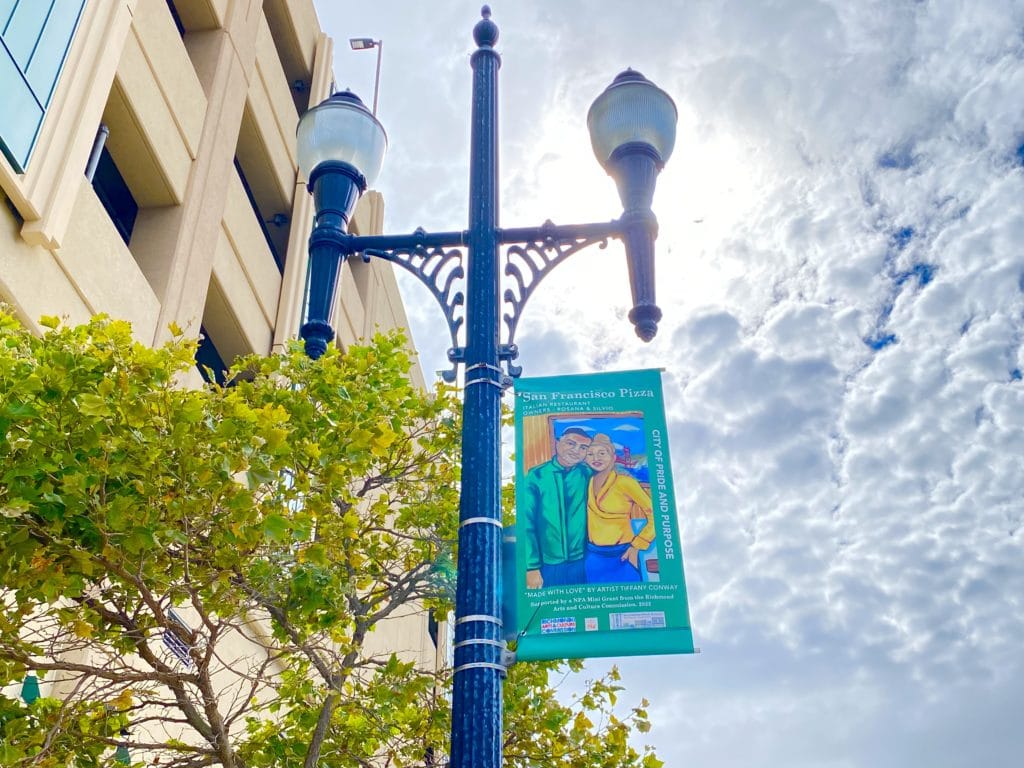 Vibrant new street banners celebrating art, industry installed downtown
