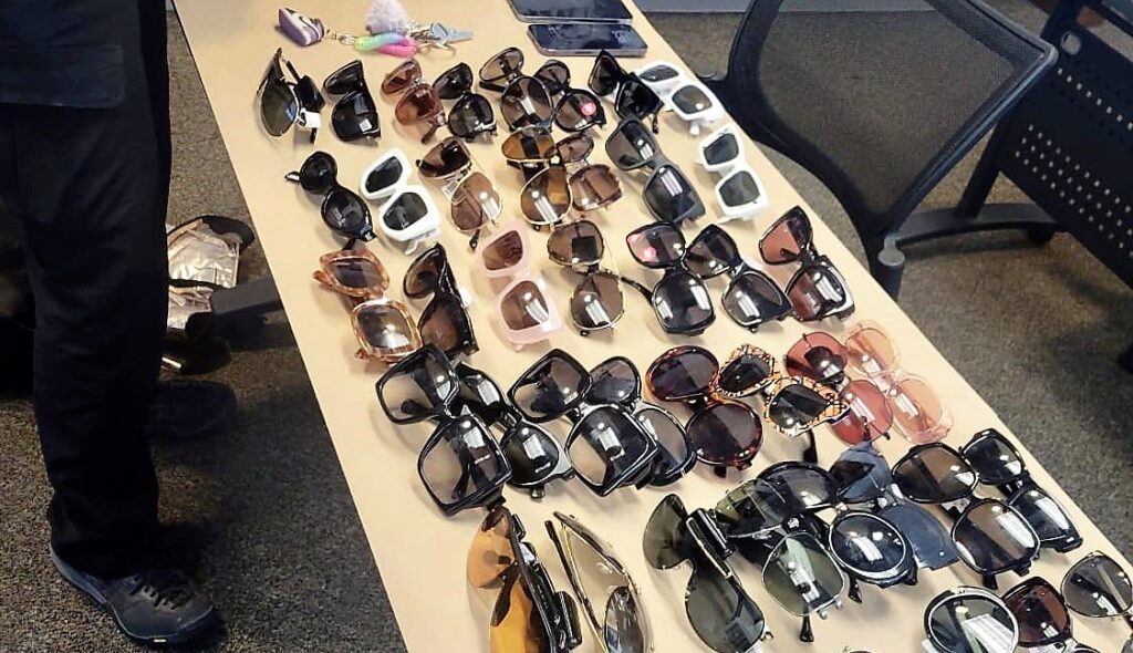45 stolen sunglasses seized in San Pablo traffic stop