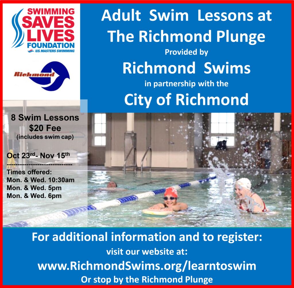 Richmond Plunge to host lowcost swim lessons for adults Richmond