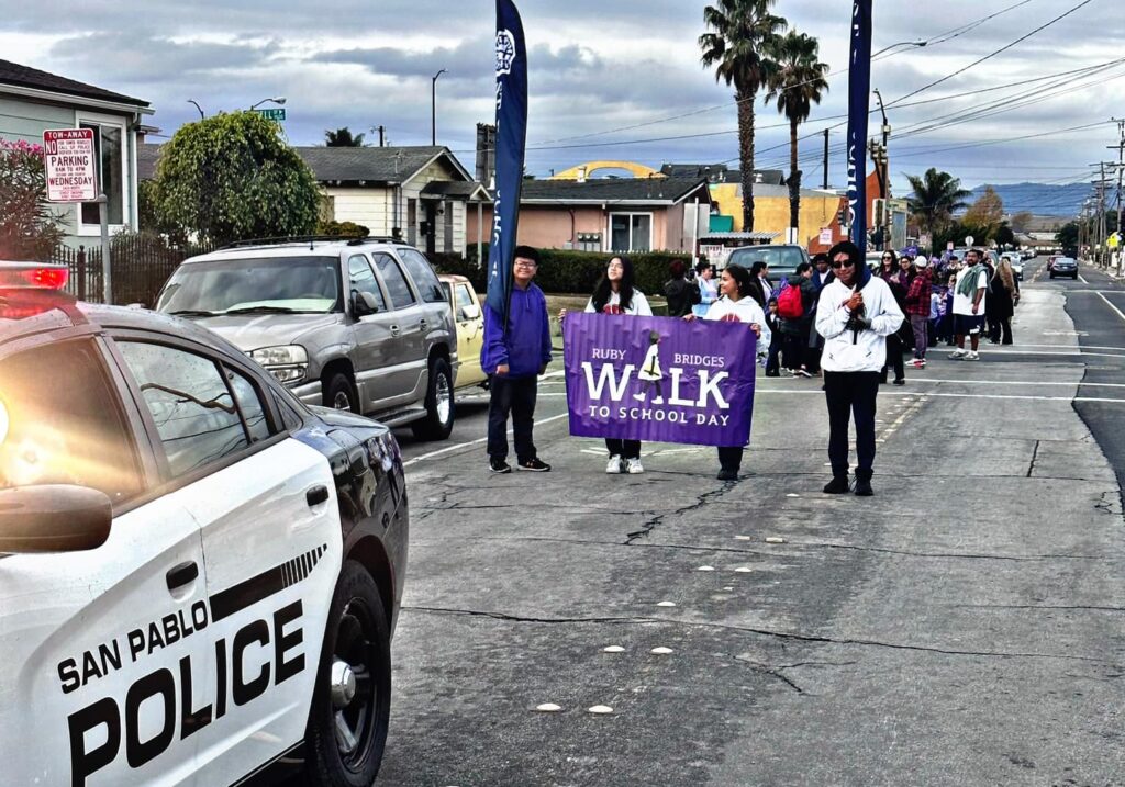 San Pablo police, students celebrate Ruby Bridges Walk to School Day