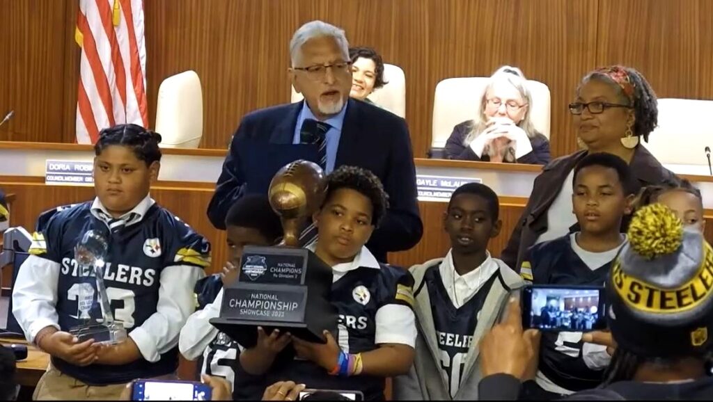 Richmond Steelers honored by city after winning national title