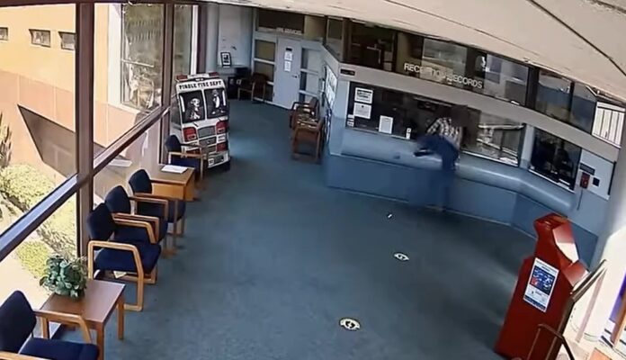 Man attacks, chases employee at Pinole police building