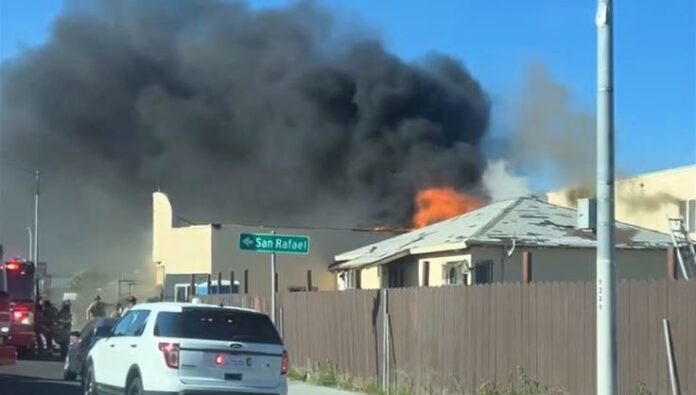 RFD battles multi-story structure fire on Marina Bay Parkway