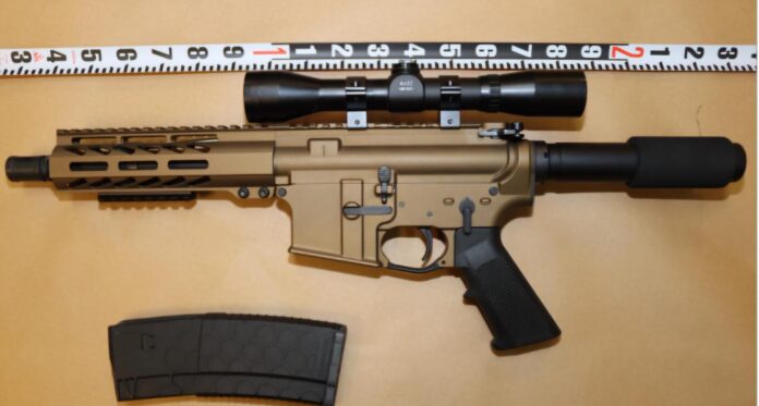 Police seize loaded, unregistered firearm during vehicle search