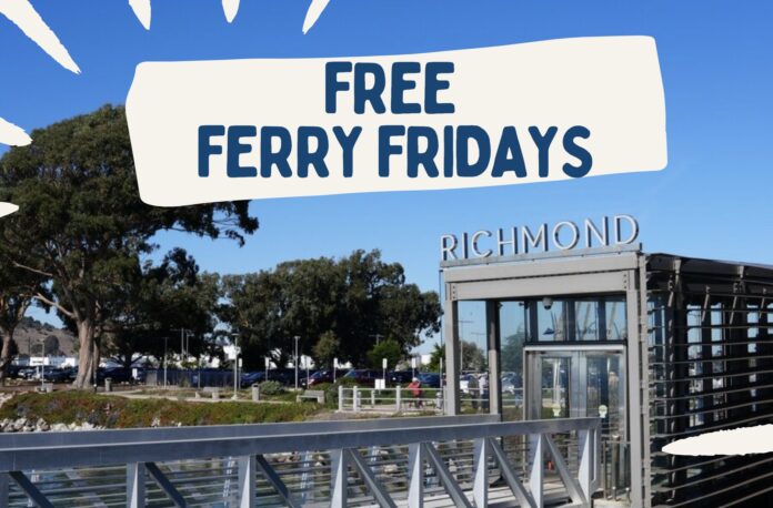 All ferry trips between Richmond and SF free on Fridays through end of year