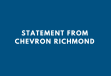 Chevron Richmond Refinery maintenance to prompt safety flaring no off-site impacts are anticipated