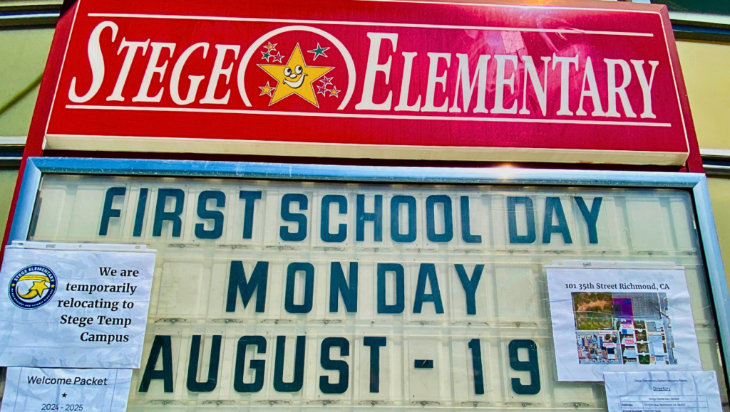 Lily Rahnema, Chevron Richmond community engagement manager, confirmed the Refinery donated $25,000 to the school, which included $1,000 for each of the 17 Stege teachers to purchase individual classroom needs and the remaining $8,000 to the overall school through DonorsChoose. “It was important to insure these students continue to have a rich educational experience at this time.” Rahnema said. “Chevron admires Stege’s principal, staff, and students for their can-do attitude and smooth integration into their new campus , and we want to help fortify their educational foundation during this process.”