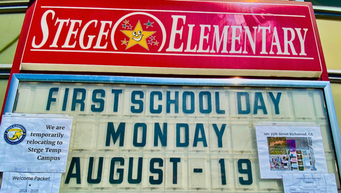 Lily Rahnema, Chevron Richmond community engagement manager, confirmed the Refinery donated $25,000 to the school, which included $1,000 for each of the 17 Stege teachers to purchase individual classroom needs and the remaining $8,000 to the overall school through DonorsChoose. “It was important to insure these students continue to have a rich educational experience at this time.” Rahnema said. “Chevron admires Stege’s principal, staff, and students for their can-do attitude and smooth integration into their new campus , and we want to help fortify their educational foundation during this process.”