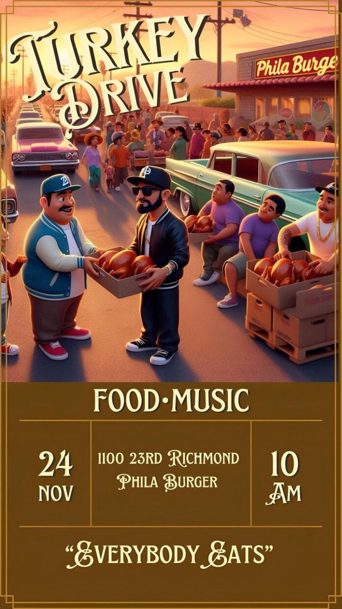 Date set for 6th Annual Turkey Giveaway at Phila Burger Station