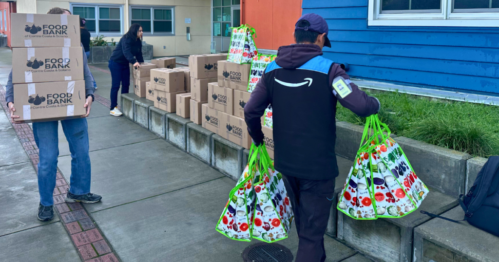 Amazon, Contra Costa County partner to feed families during winter break
