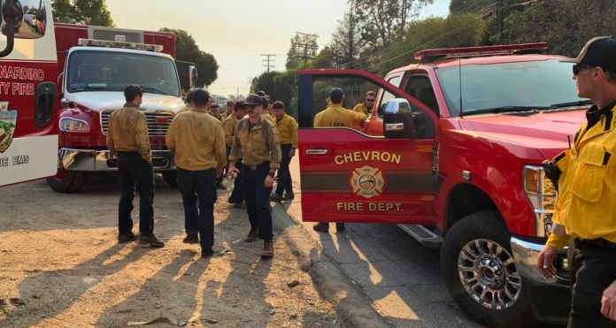  Chevron Richmond Fire Department lends hand in battle against LA fires