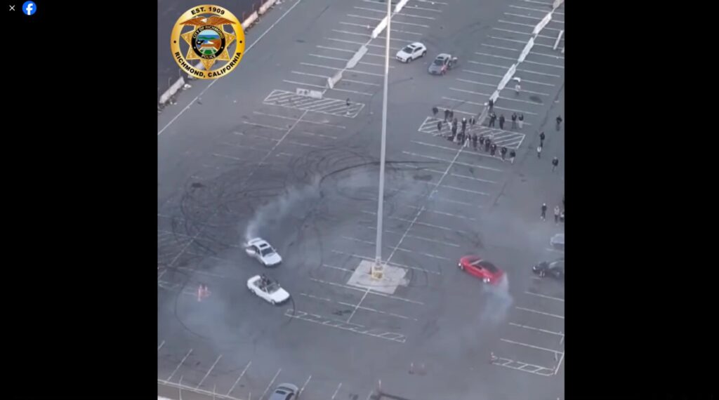 Drone assists in sideshow busts on Richmond's historic waterfront