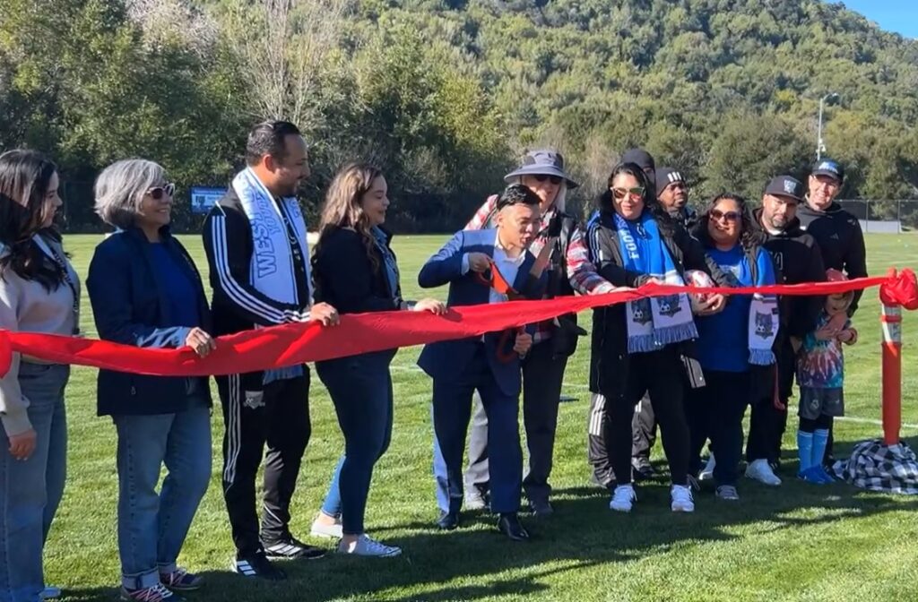 City, youth league cut the ribbon on upgraded Pinole Valley East Soccer Field