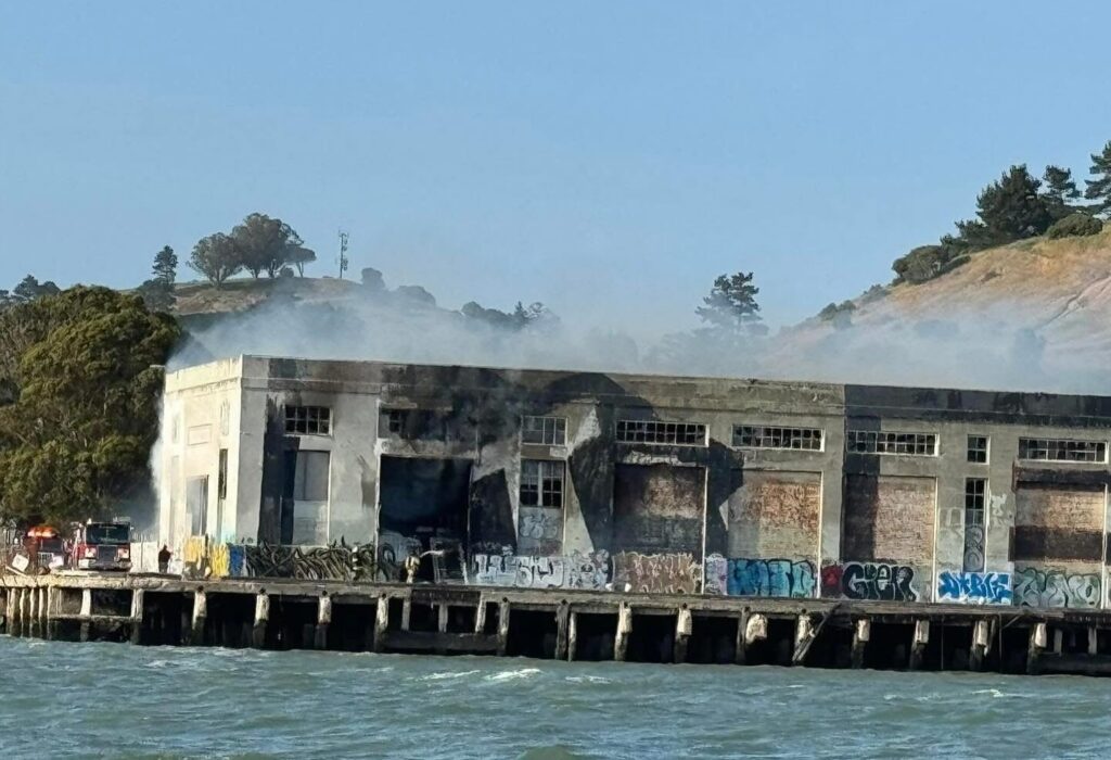 Richmond firefighters battle blaze at vacant Terminal 1 building