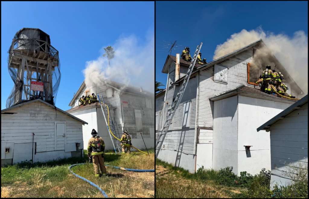 Fire damages historic Miraflores structure
