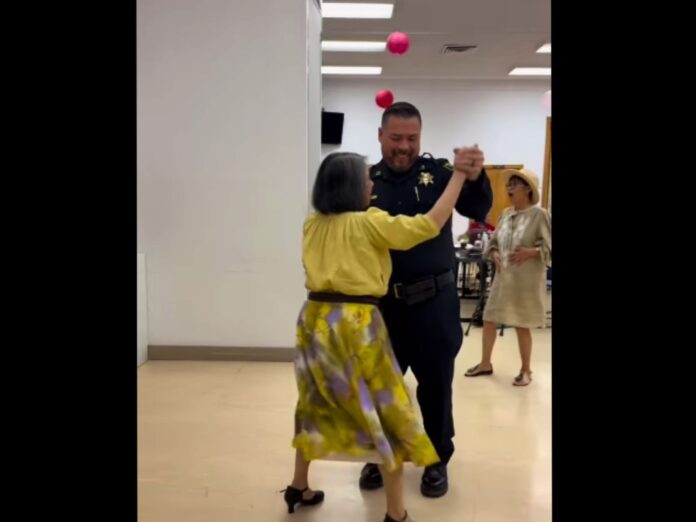 San Pablo seniors try their best to teach local cops how to dance