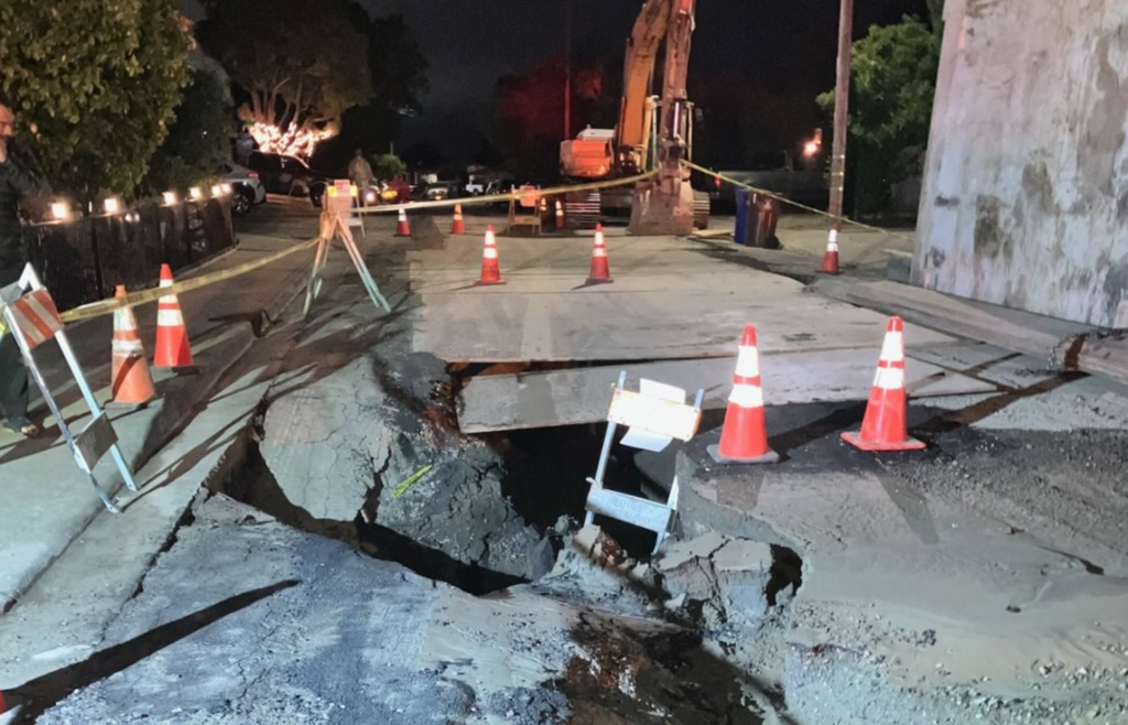 Pinole urges caution after Orleans Street collapse