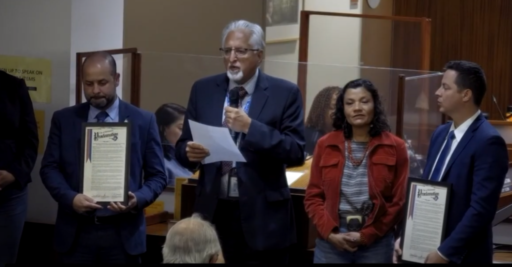 The Richmond City Council passed a proclamation Tuesday urging the U.S. to remove Cuba from its list of state sponsors of terrorism and to lift the long-standing trade embargo with the island nation. The proclamation coincided with a visit from Cuban diplomats Yasser Ibarra and David Ramirez Alvarez, both secretaries at the Cuban Embassy in Washington, D.C. The two were honored by the City Council as part of Richmond’s ongoing sister-city relationship with Regla, Cuba. Richmond Mayor Eduardo Martinez, a member of the Richmond Progressive Alliance (RPA), introduced the resolution and cited decades of hardship imposed by the U.S. embargo, which cost Cuba over $164 billion since its inception, according to the city proclamation. “Cuba is a social experiment in creating a society where everyone is cared for. Having these guarantees is also a form of freedom," the mayor said. "The embargo creates obstacles. When in Havana last year, I saw a magnificent city in disrepair—a city that could rival many other cities if it only had the capital to make those repairs." Martinez pointed out the U.S. and Israel are the only nations imposing the embargo on Cuba. "Like the Zionists in Israel, our nation is punishing the people of Cuba for a wrong they did not commit," the Richmond mayor said said. "It’s time to end this embargo." Cuban First Secretary Ibarra said Richmond's action Tuesday "represents that another path is possible." "You know, and all of you know that on the other side of the Caribbean Sea there is a country — there are people — that want to engage with the American people, that want to create bridges of love," Ibarra said. Second Secretary Ramirez Alvarez added, "...at the end of the day, it’s about human beings. It’s about friendship. It’s about peace." Tuesday's ceremony also featured the formal presentation of artwork from Regla to the City of Richmond, celebrating the cultural and artistic ties fostered through their sister-city partnership. The U.S. embargo on Cuba began in 1960 after the Cuban Revolution, when the U.S. imposed trade restrictions in response to the Cuban government's nationalization of American-owned properties without compensation, according to the National Security Archive. It was expanded into a full economic embargo in 1962 under President John F. Kennedy and has remained largely in place, restricting trade, travel, and financial transactions, despite periodic calls for its repeal. The embargo is codified in U.S. law and can only be fully lifted by congressional action.