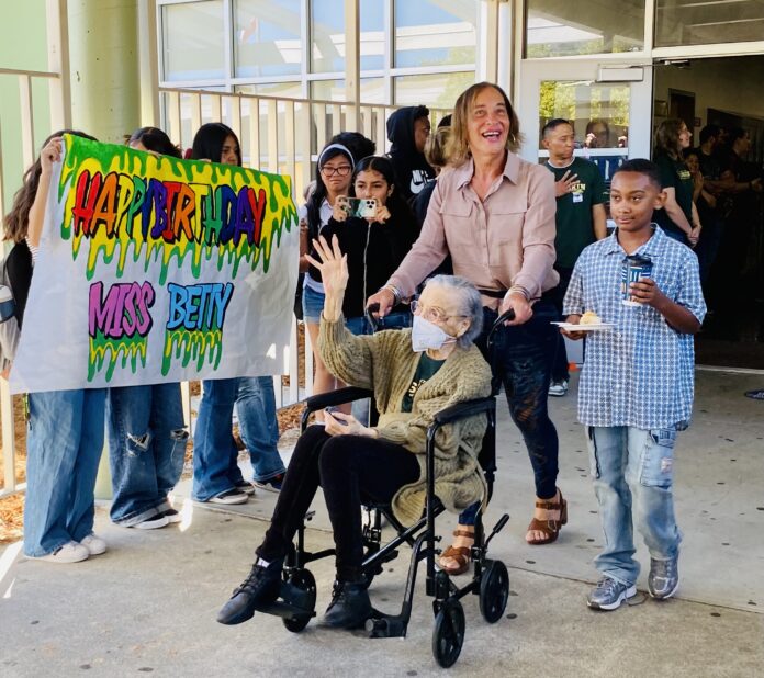 Betty Reid Soskin celebrates 104th birthday at namesake school 