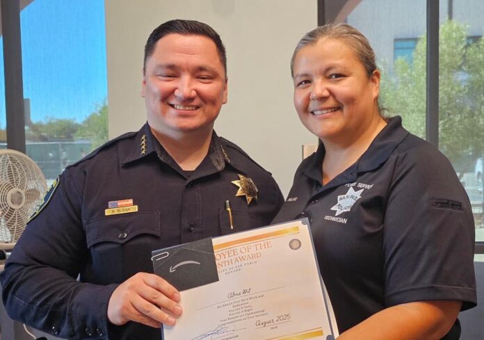 San Pablo honors staffer for organizing well-attended National Night Out event