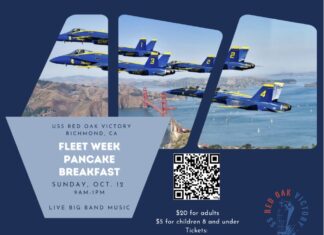 Fleet Week with a side of pancakes on the Red Oak Victory Blue Angels with a side of pancakes on the Red Oak Victory