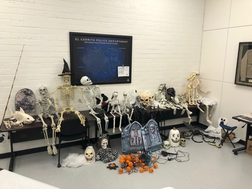 Four arrested for stealing Halloween decorations from front yards