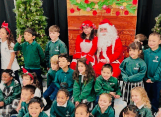 St. David invites community to Breakfast with Santa tradition Santa rolls in on a fire truck for ‘Breakfast with Santa’