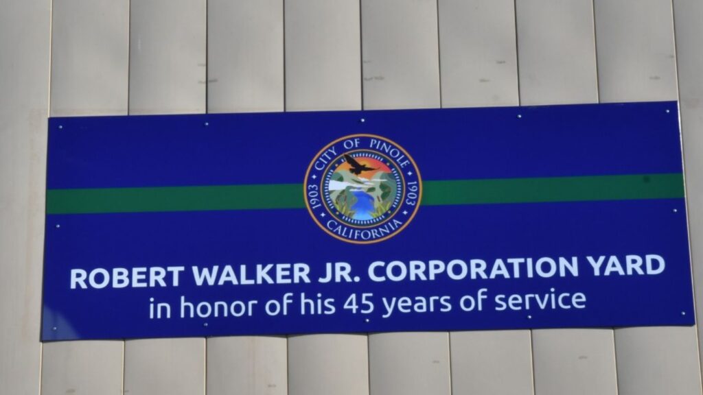 Pinole officially dedicate Robert Walker Jr. Corporation Yard