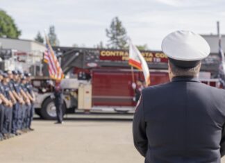 Last shift ceremony honors retiring Con Fire Chief Lewis Broschard Last shift ceremony honors retiring Con Fire Chief Lewis Broschard