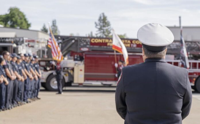 Last shift ceremony honors retiring Con Fire Chief Lewis Broschard
