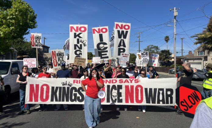 Richmond activists join nationwide 'No Kings' protest against Trump policies