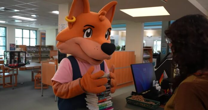 Roxy the Fox is new mascot for county's Rolling Reader literacy van