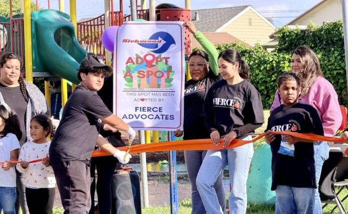 Volunteers clean and adopt Humphrey Playlot on Earth Day